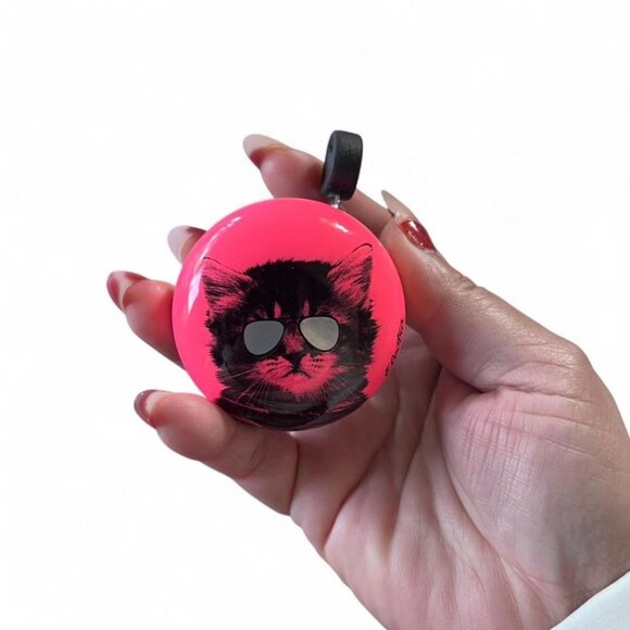 Electra Bicycle Bell Cool Cat Pink Universal Handlebar Ringer - Picture 6 of 6